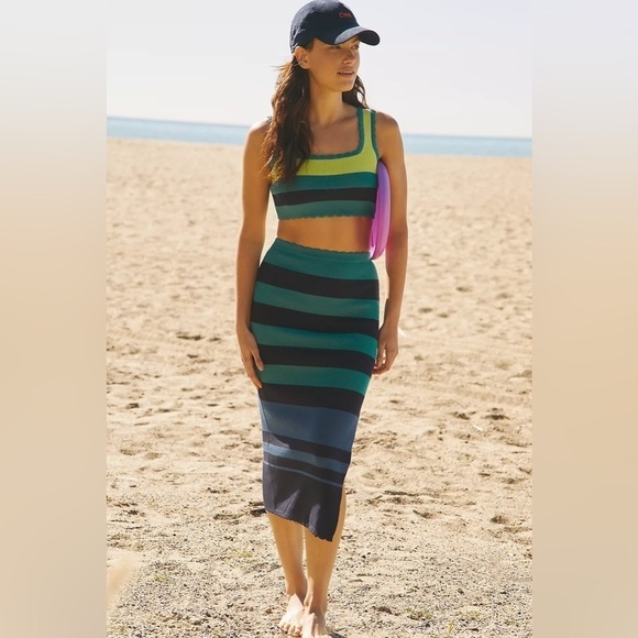 Anthropologie Dresses & Skirts - NWT Size M - By Anthropologie Knit Slim Midi Skirt (elastic waistband)